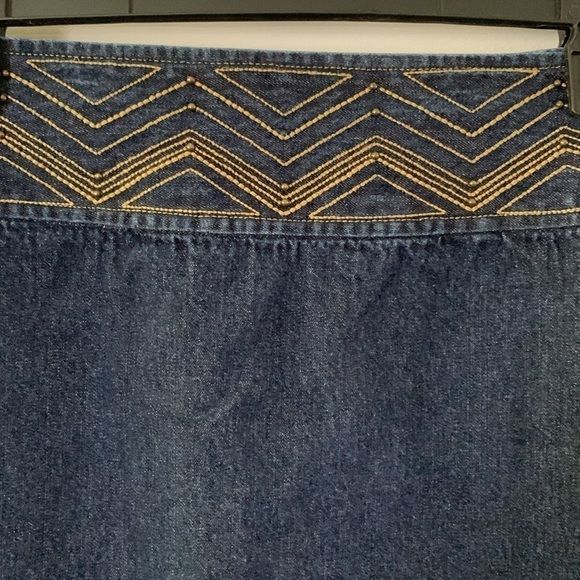 Liz Claiborne A-Line Denim Skirt Size 14. #221 - Picture 2 of 10
